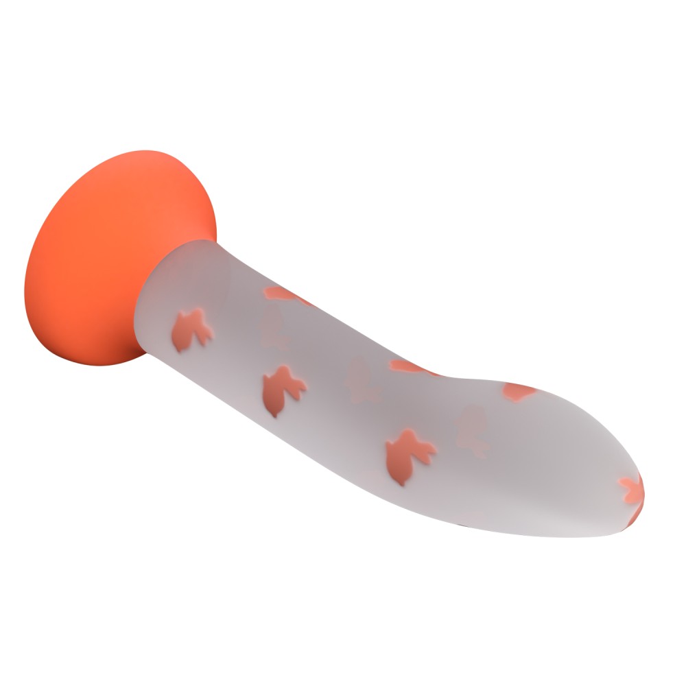 דילדו ריאליסטי גמיש עם אפקט זוהר בחושך | Orange Rabbit